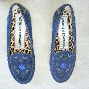 Warren Edwards moccasin-style loafers in navy blue